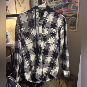 Long sleeve, Flannel hoodie